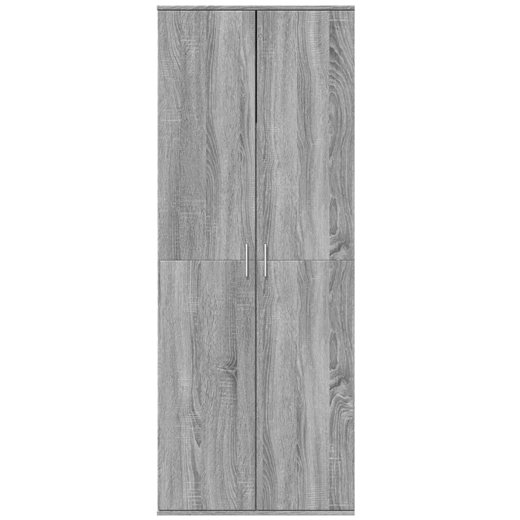 Highboard Grey Sonoma 70x35x180 cm Engineered Wood